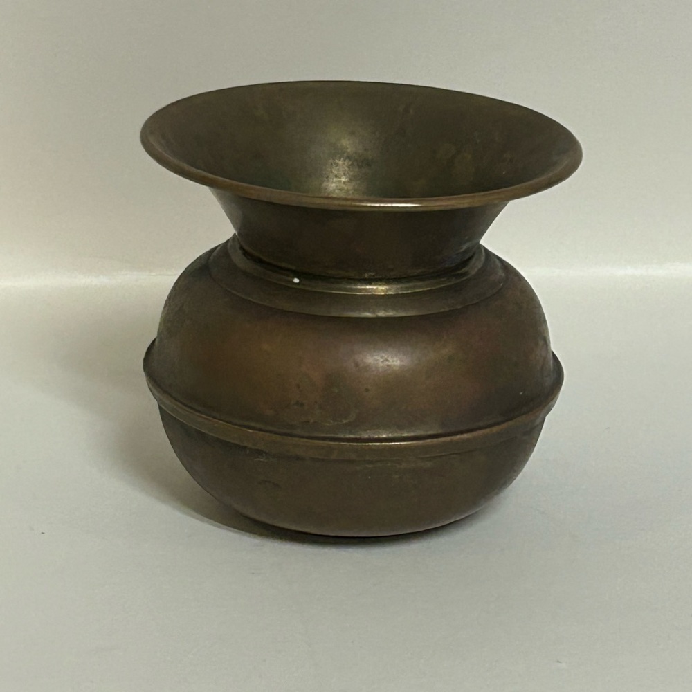 Vintage Mini Miniature Brass Spittoon Antique Collection